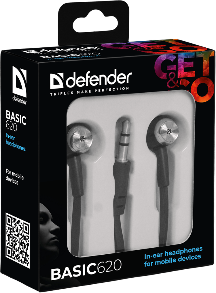 Навушники Defender Basic-620 Black (63620)