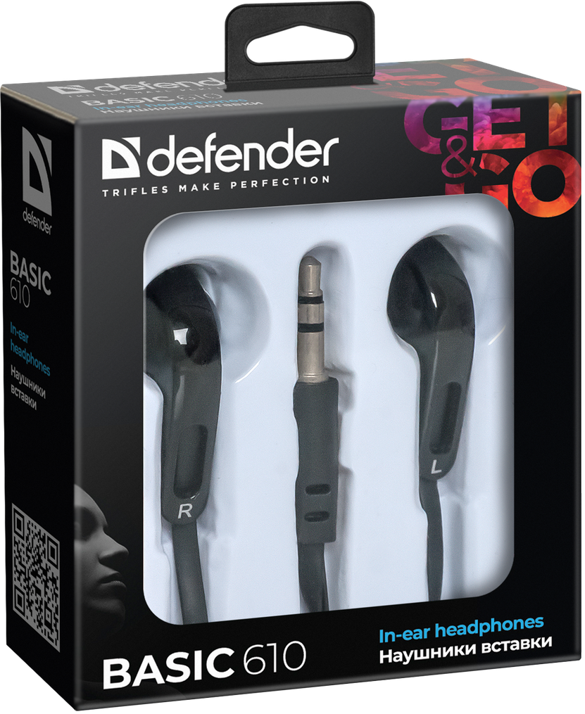 Навушники Defender Basic-610 Black (63610)