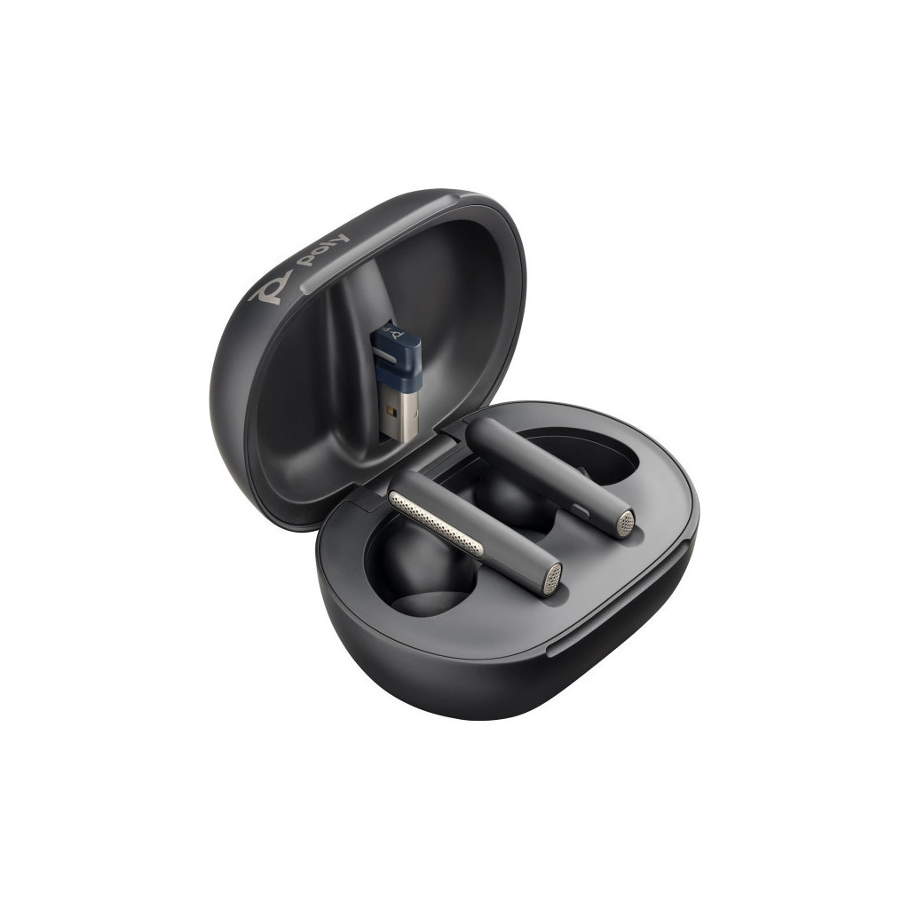 Навушники Poly Voyager Free 60+ Earbuds + BT700A + TSCHC Black (7Y8G3AA)