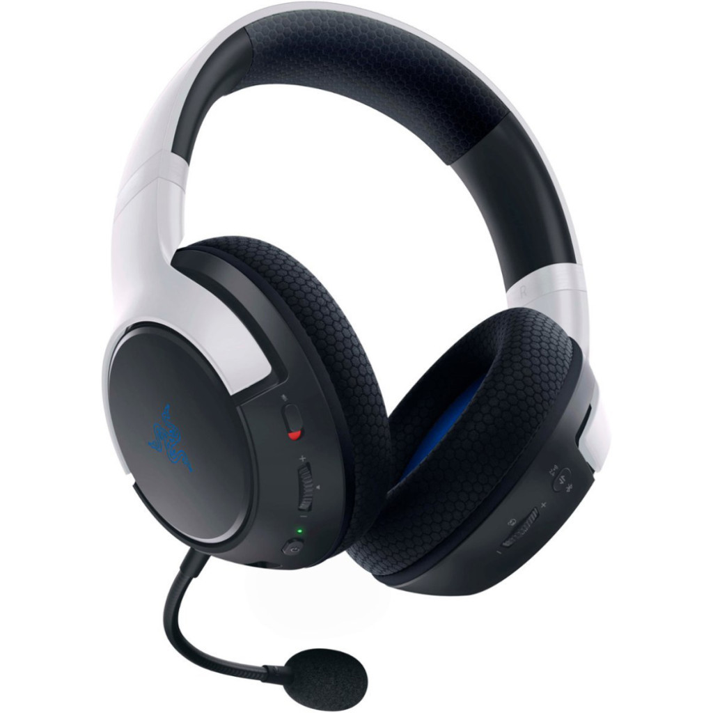 Навушники Razer Kaira Hyperspeed для PS5 Bluetooth White/Black (RZ04-03980200-R3G1)