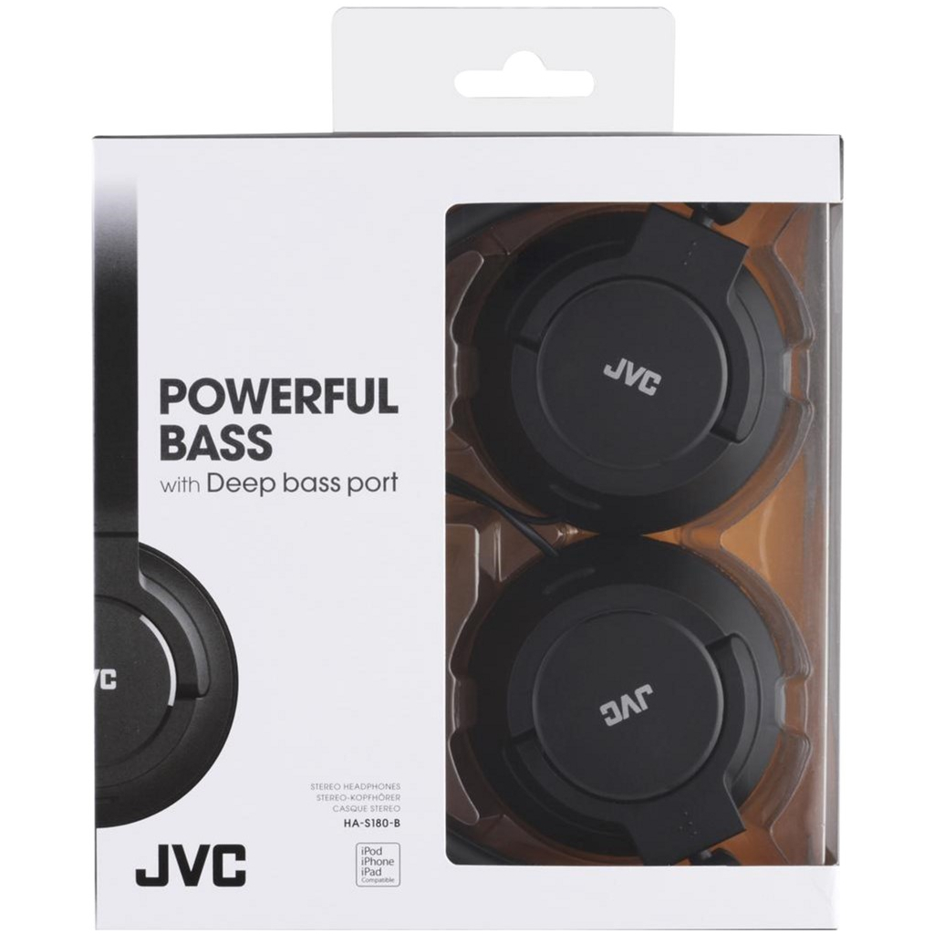 Навушники JVC HA-S180 Black (HA-S180-B-EF)
