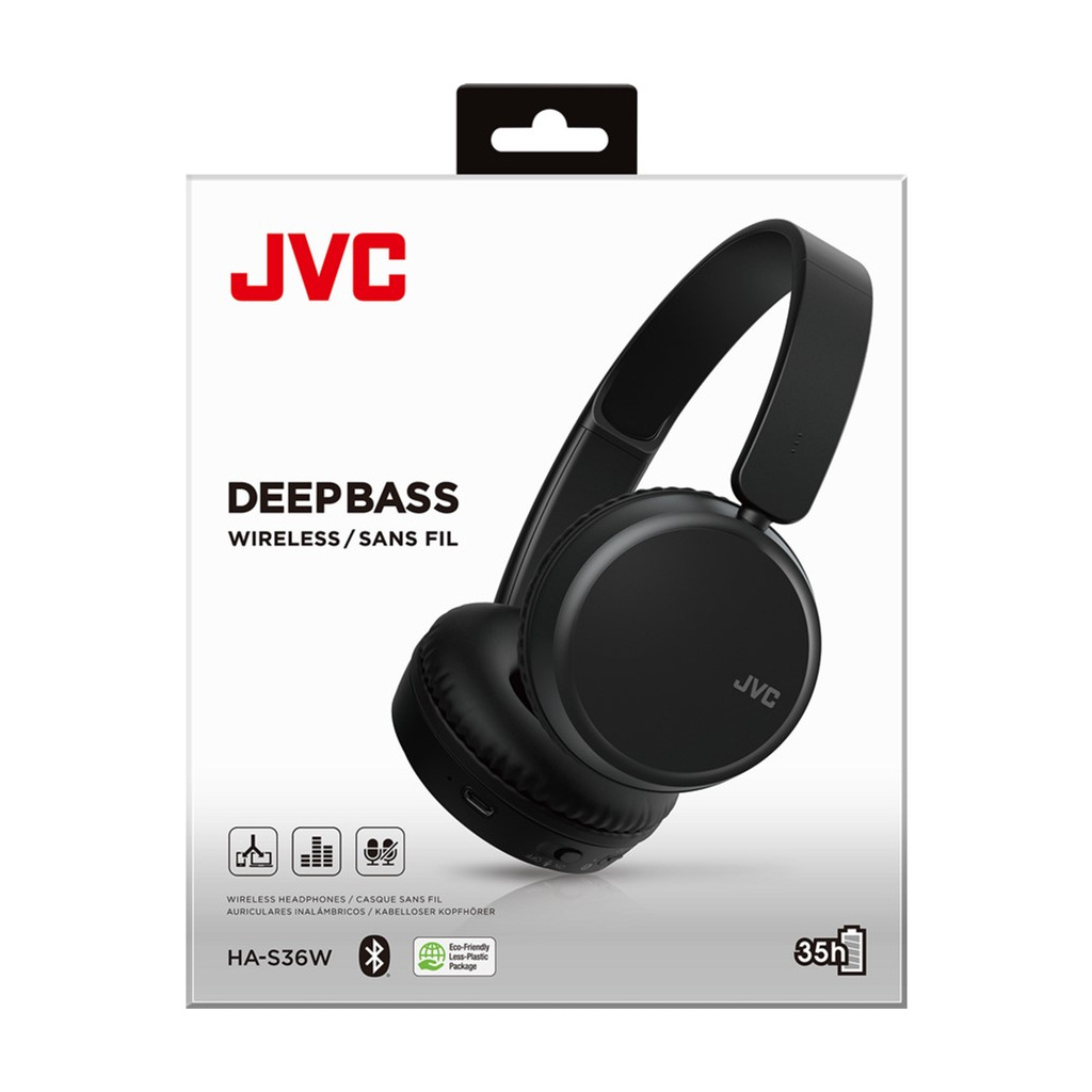 Навушники JVC HA-S36W Black (HA-S36W-BU)