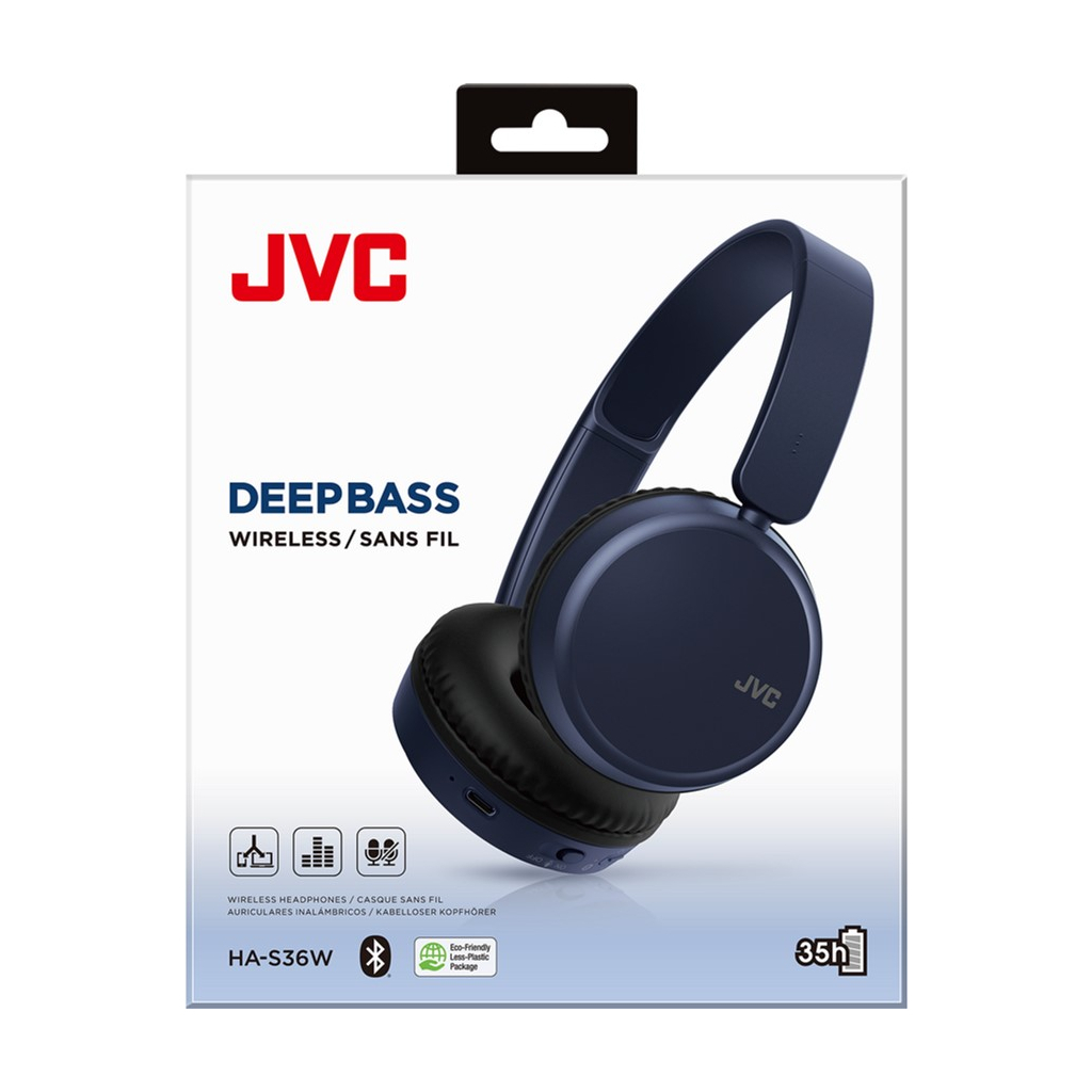 Навушники JVC HA-S36W Blue (HA-S36W-AU)