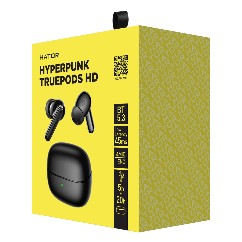 Навушники Hator Hyrerpunk Truepods HD Black (HTA-435)