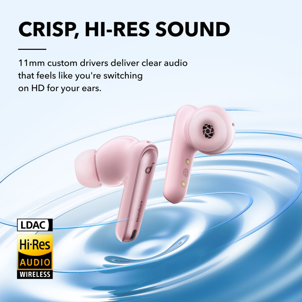 Навушники Anker SoundCore Liberty 4 NC Pastel Pink (A3947G51)