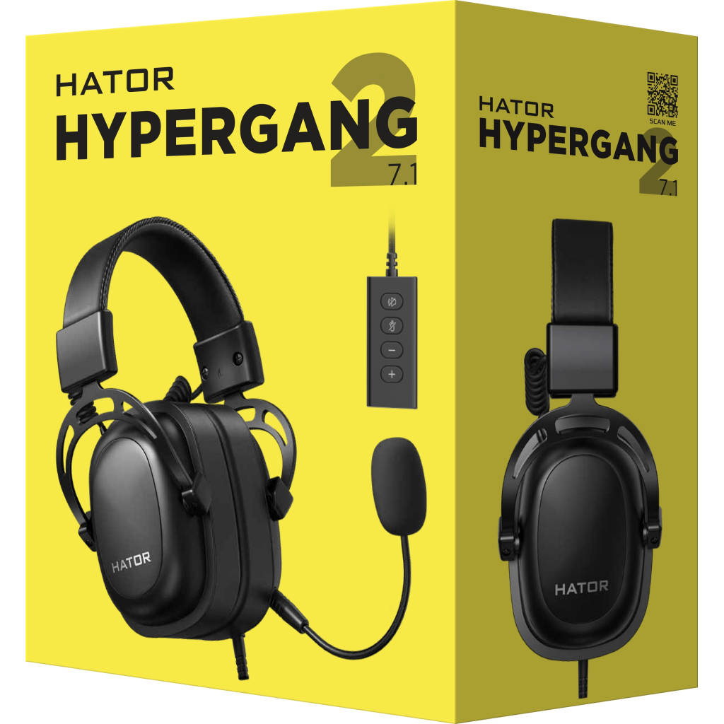 Навушники Hator Hypergang 2 USB 7.1 Black (HTA-940)