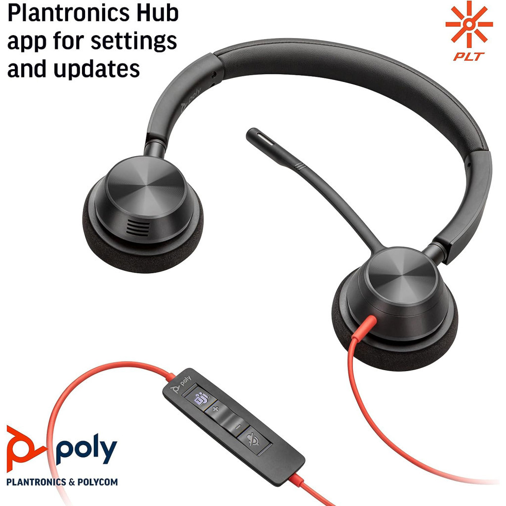 Навушники Poly Blackwire 3320-M USB-A/C (8X220AA)