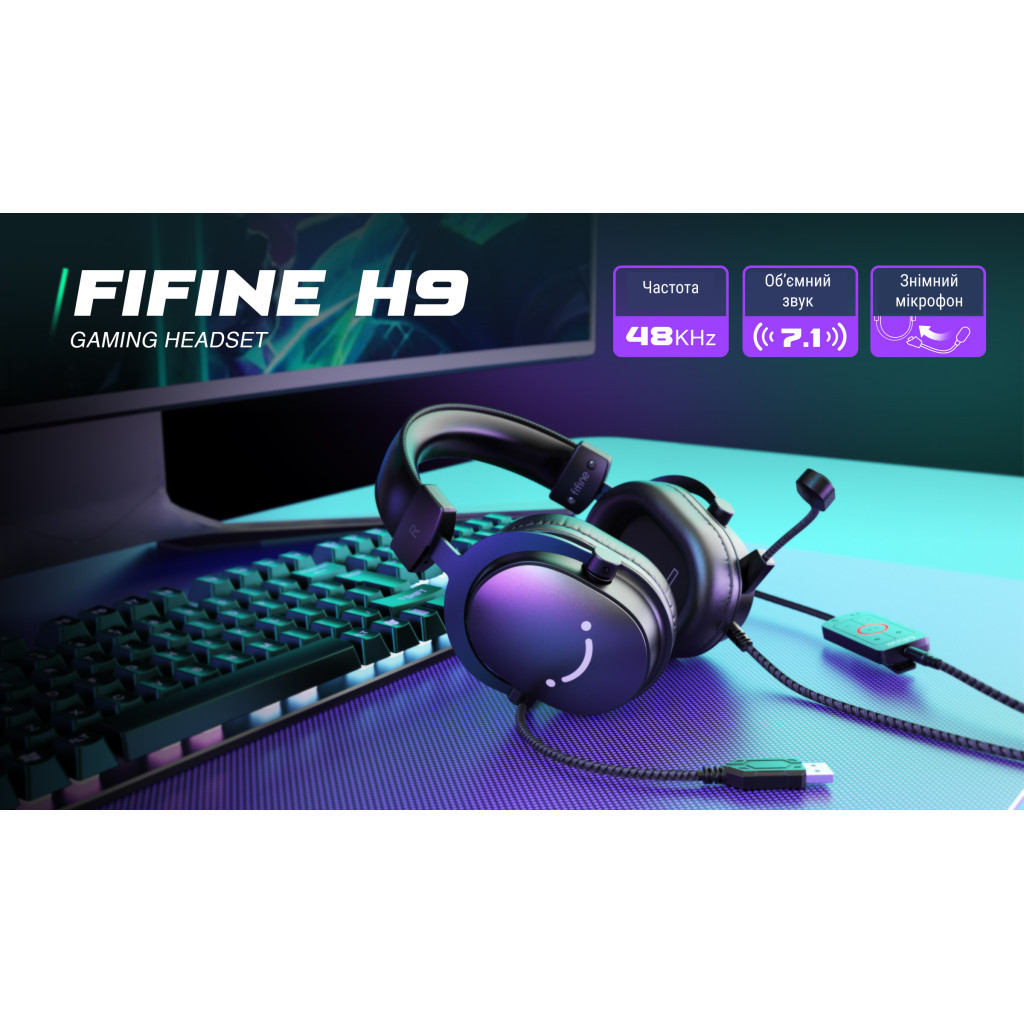 Навушники Fifine H9 Black (H9)