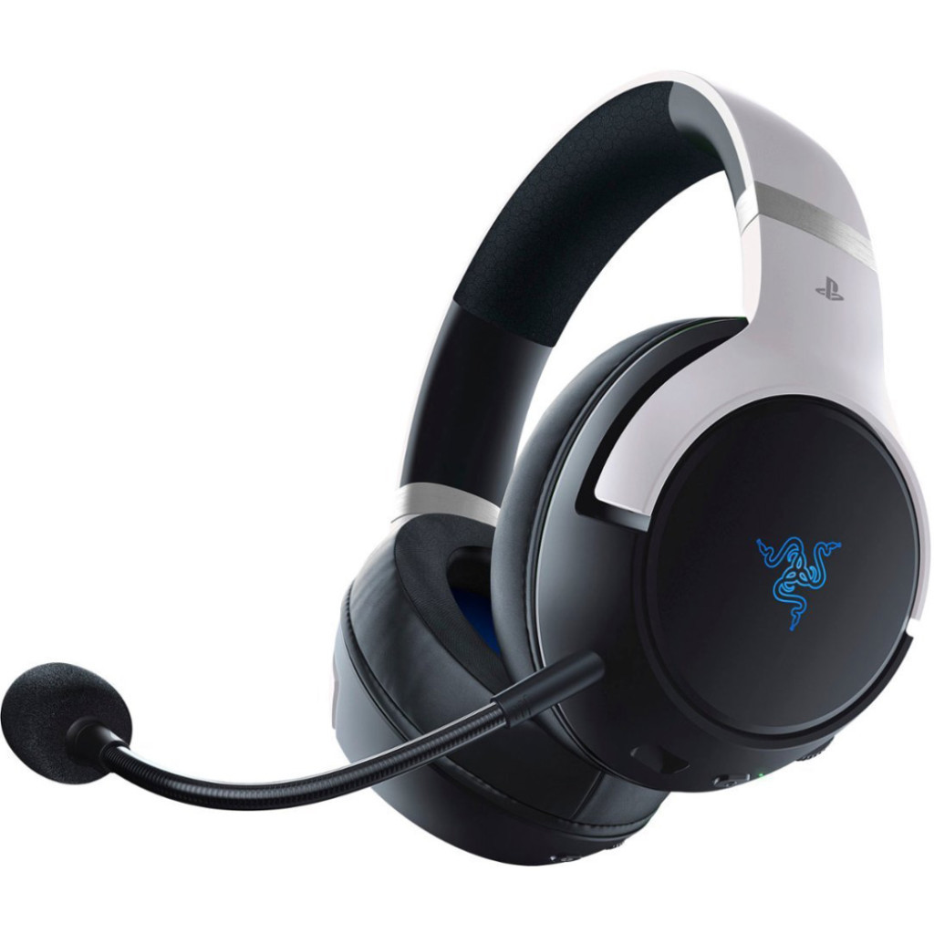 Навушники Razer Kaira Pro Hyperspeed для PS5 Bluetooth White-Black (RZ04-04030200-R3G1)