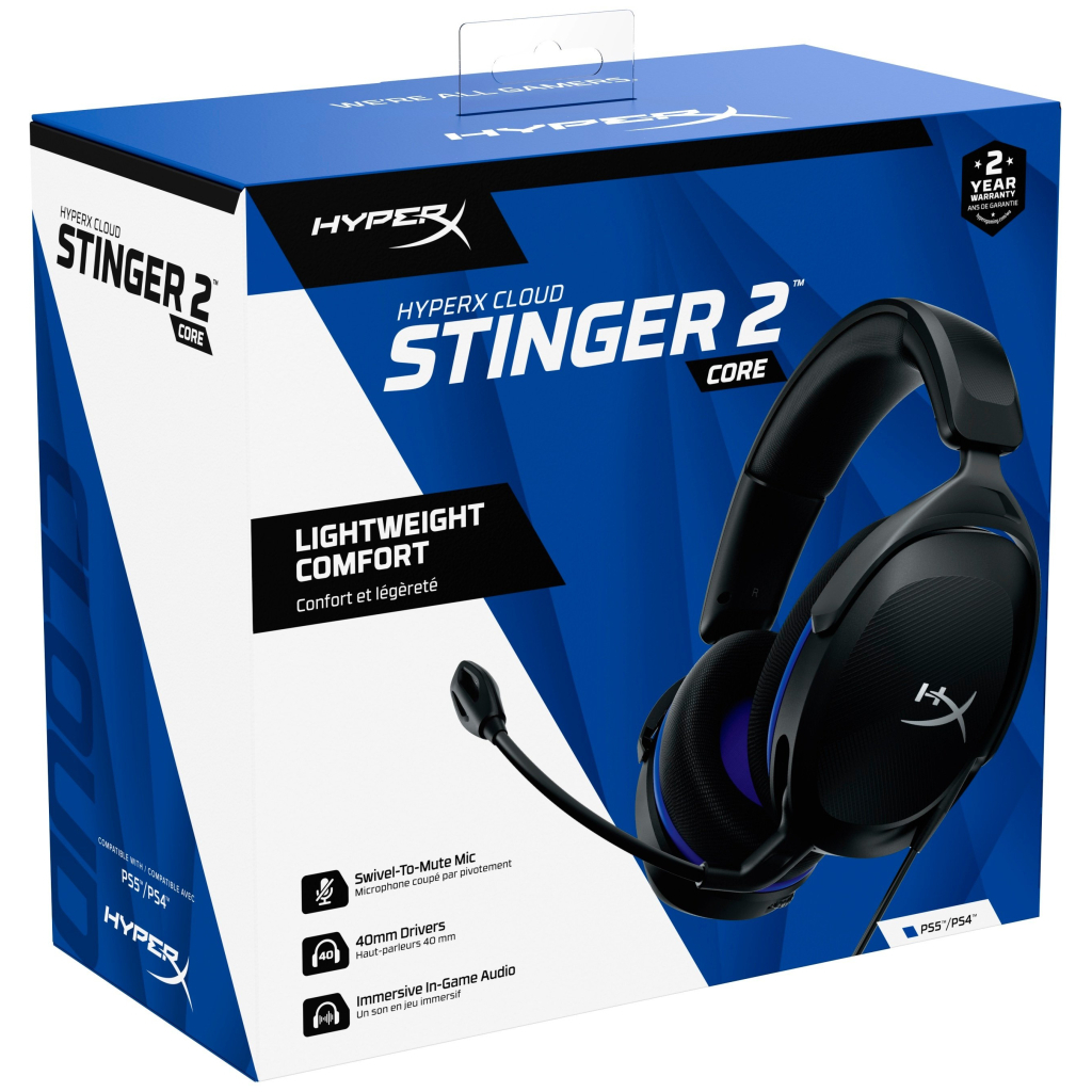 Навушники HyperX Cloud Stinger 2 Core для PlayStation Black (6H9B6AA)