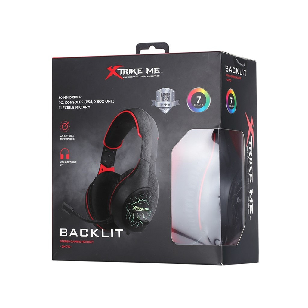 Навушники Xtrike ME GH-710 Rainbow Black (GH-710)