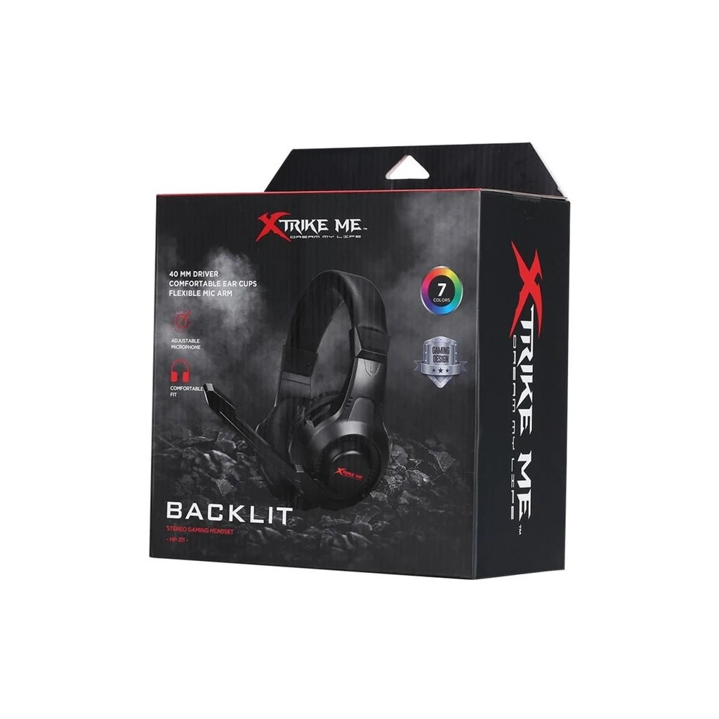 Навушники Xtrike ME HP-311 Rainbow Black (HP-311)