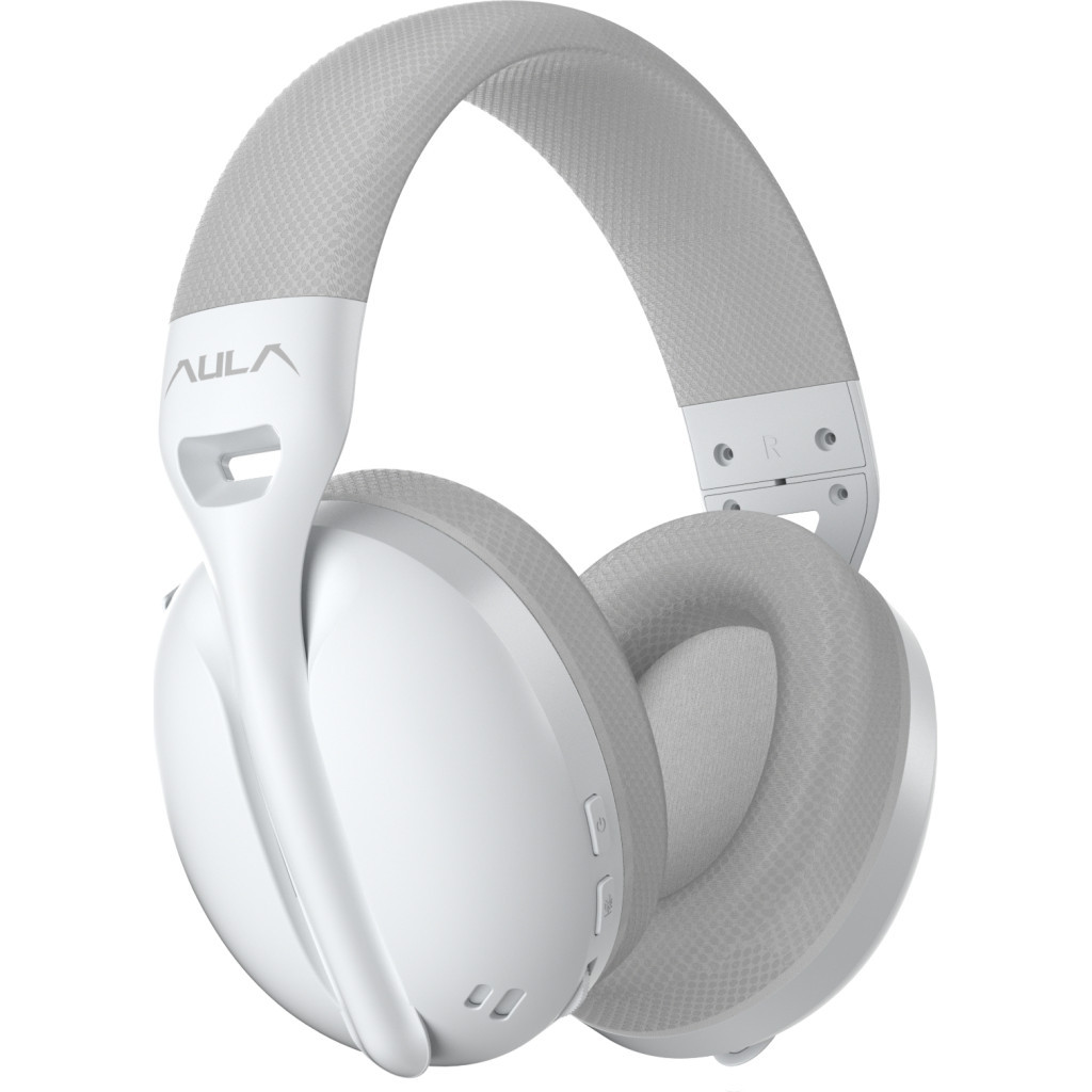 Навушники Aula S6 - 3 in 1 Wired/2.4G Wireless/Bluetooth White (6948391235561)
