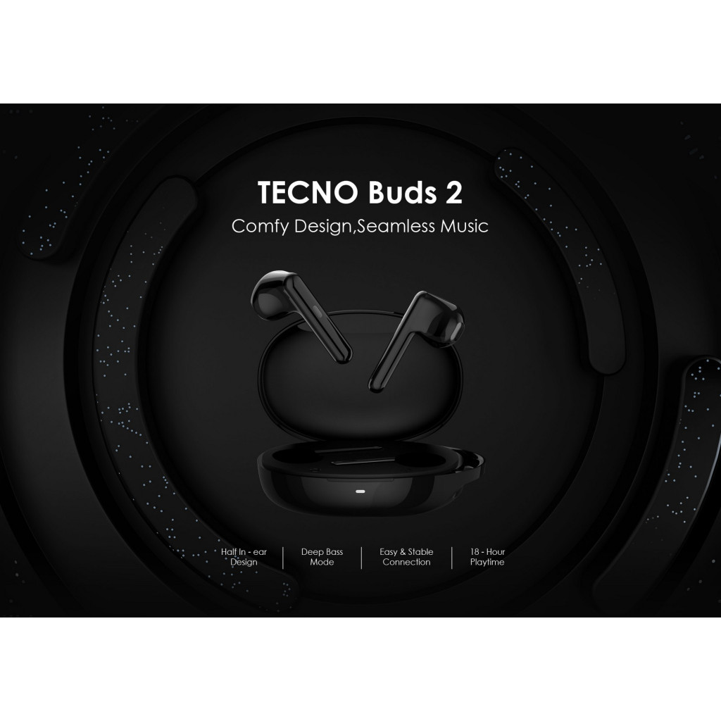 Навушники Tecno Buds 2 Black (4895180765681)