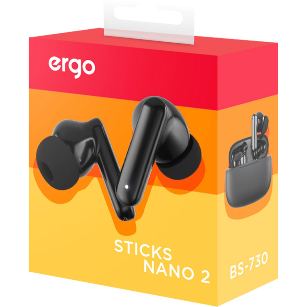 Навушники Ergo BS-730 Sticks Nano 2 Black (BS-730K)