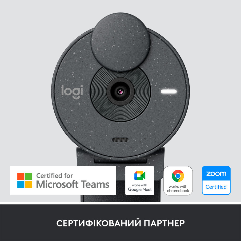 Веб-камера Logitech Brio 305 FHD for Business Graphite (960-001469)