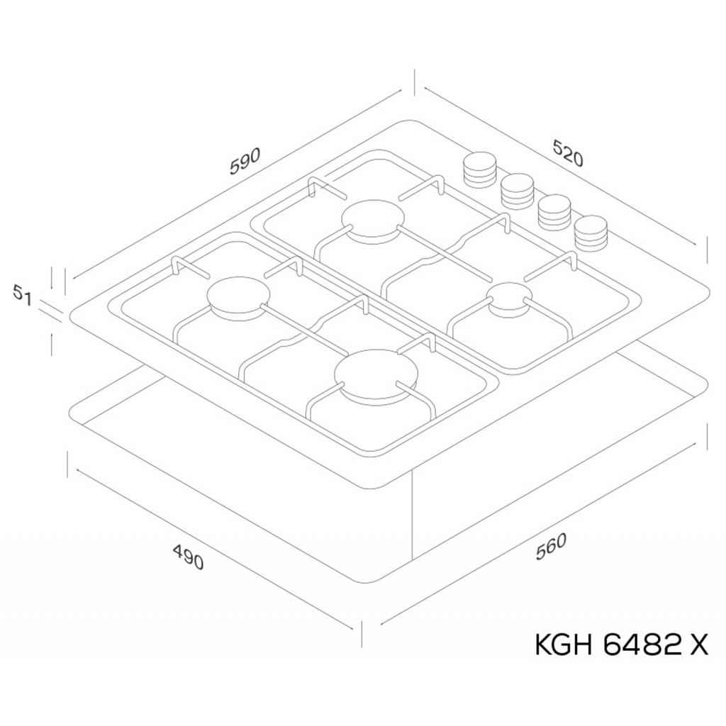 Варочна поверхня Kernau KGH 6482 X