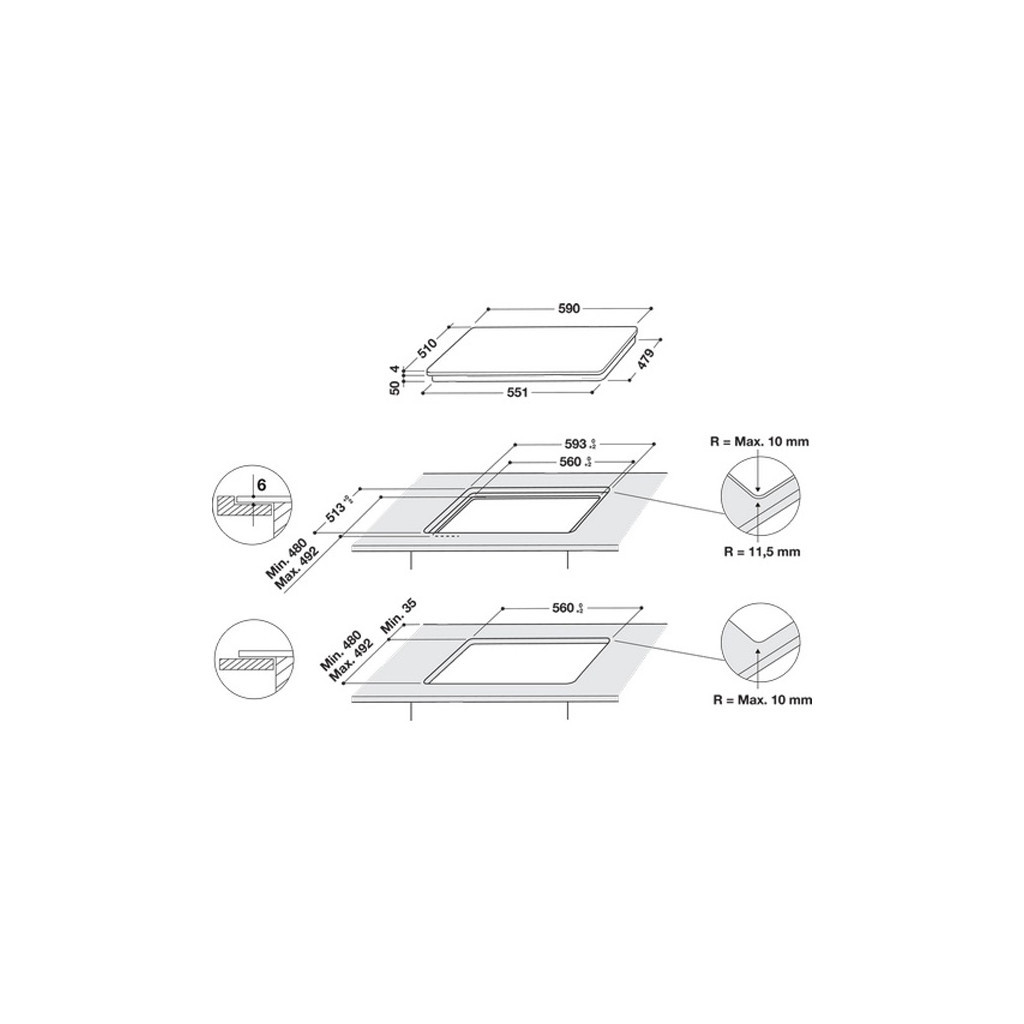 Варочна поверхня Whirlpool WSQ7360NE