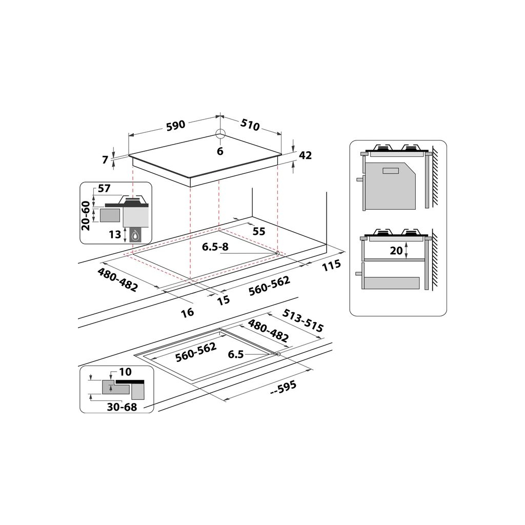 Варочна поверхня Whirlpool GOA6425/NB1