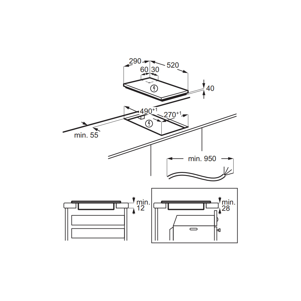 Варочна поверхня Electrolux LHR3233CK