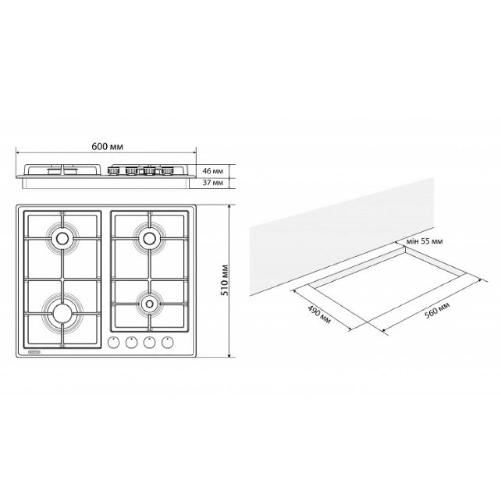 Варочна поверхня Eleyus NIKA 60 BG CF (NIKA60BGCF)