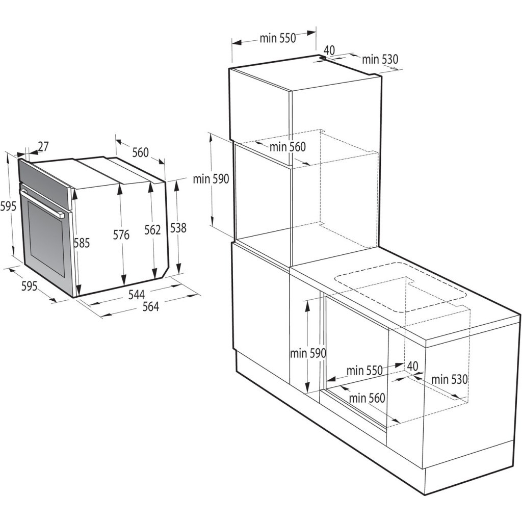 Духова шафа Gorenje BO6735E02X