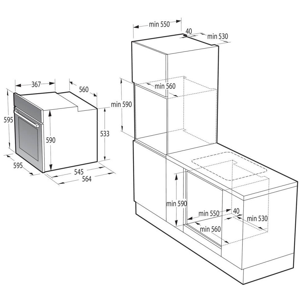 Духова шафа Gorenje BOSX6737E09BG