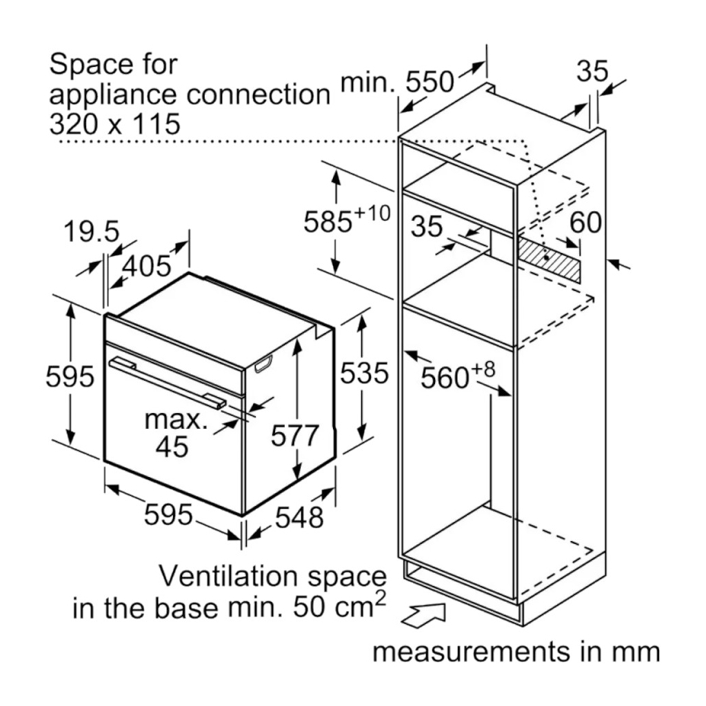 Духова шафа Bosch HBG7361B1