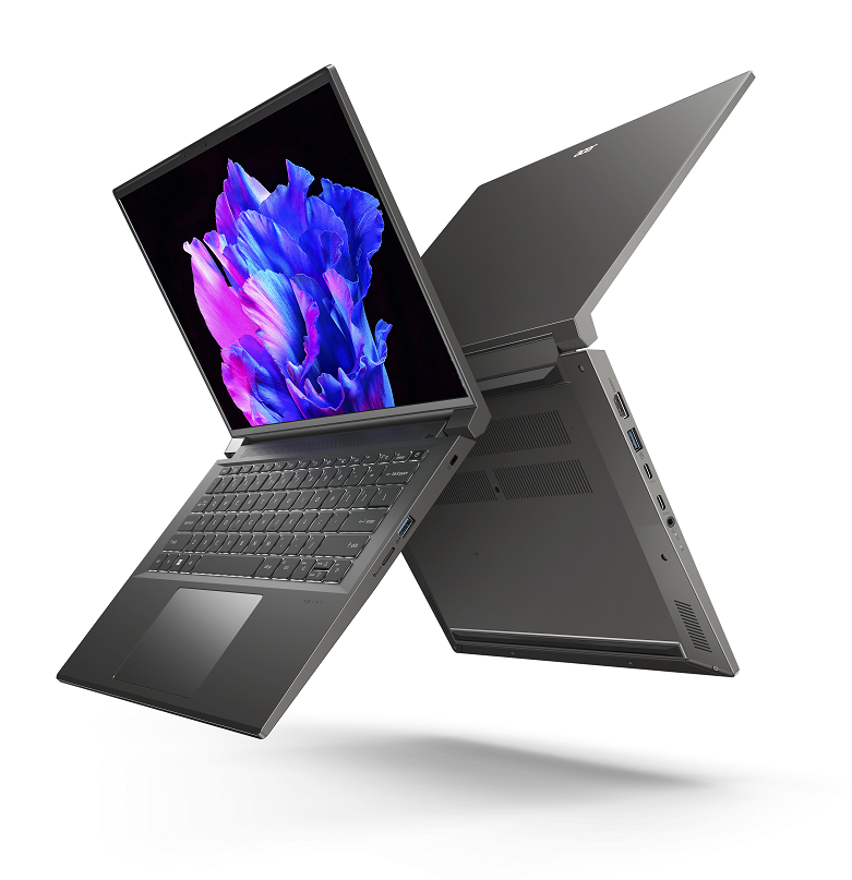 Ноутбук Acer Swift X 14 SFX14-71G-53S0 (NX.KMPEU.001) Steel Gray