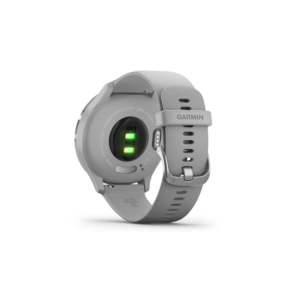 Смарт-годинник Garmin vivomove 3, S/E EU, Silver, Powder Gray, Silicone (010-02239-20)