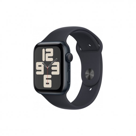 Смарт-годинник Apple Watch SE 2023 GPS 44mm Midnight Aluminium Case with Midnight Sport Band - M/L (MRE93QP/A)