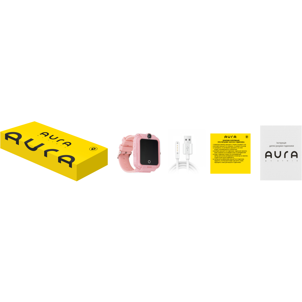 Смарт-годинник AURA A4 4G WIFI Pink (KWAA44GWFP)