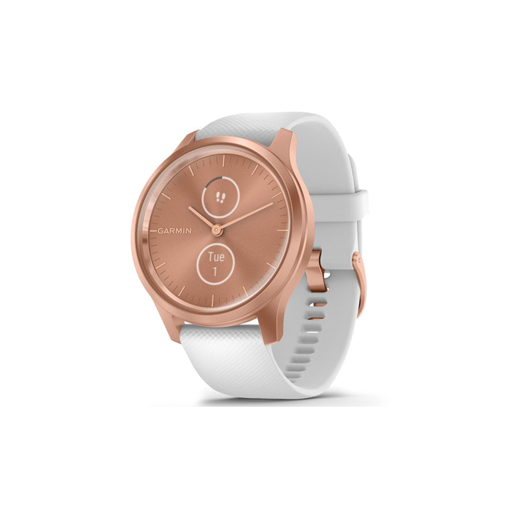 Смарт-годинник Garmin vivomove Style, S/E EU, Rose Gold, White, Silicone (010-02240-20)