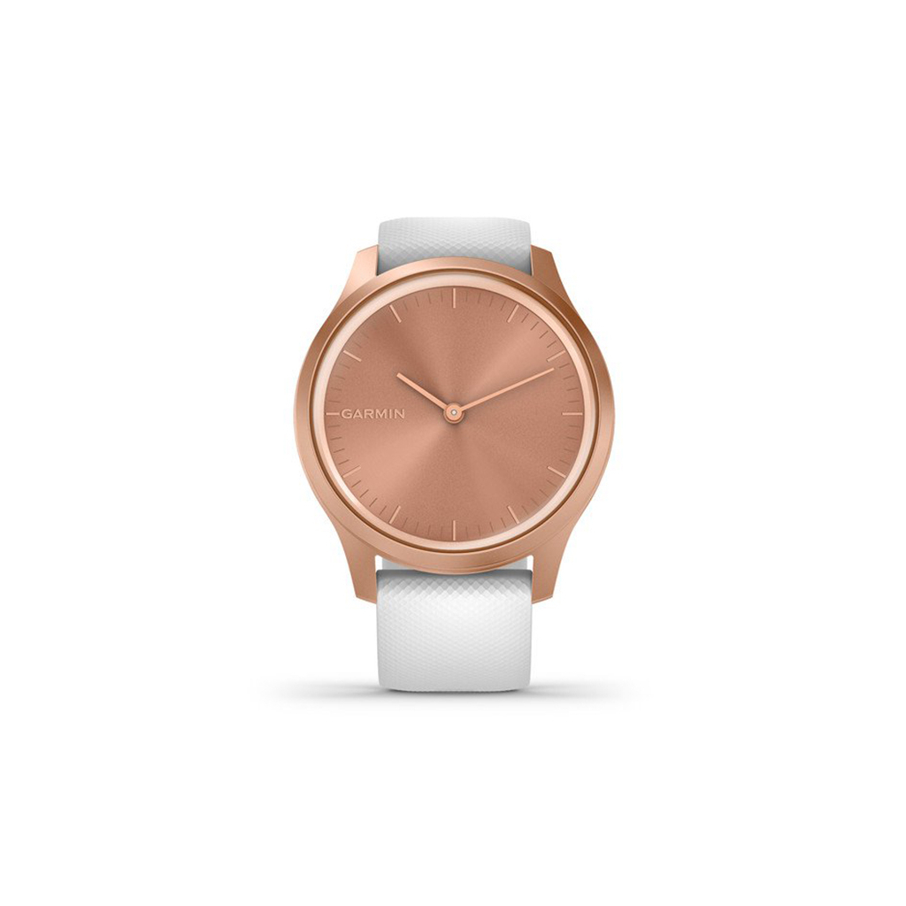 Смарт-годинник Garmin vivomove Style, S/E EU, Rose Gold, White, Silicone (010-02240-20)