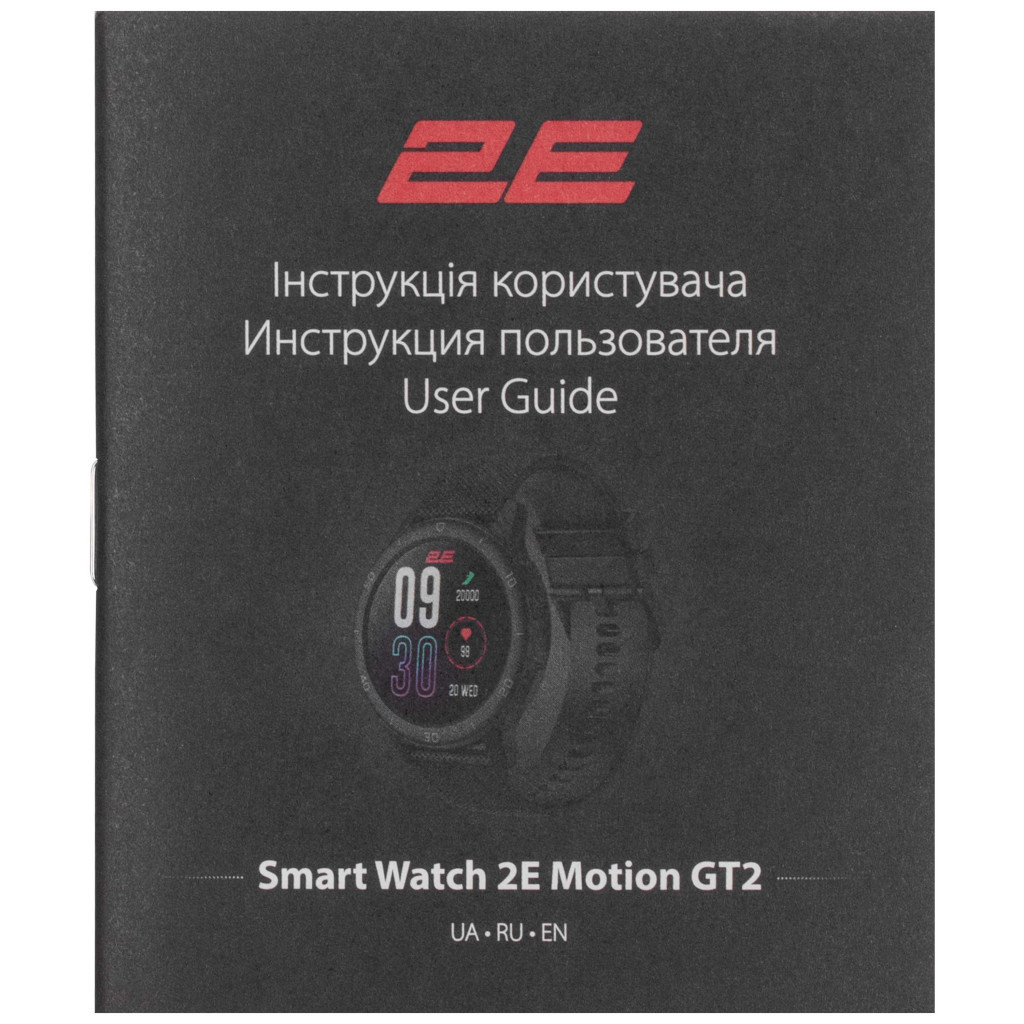 Смарт-годинник 2E Motion GT2 47mm Black (2E-CWW21BK)