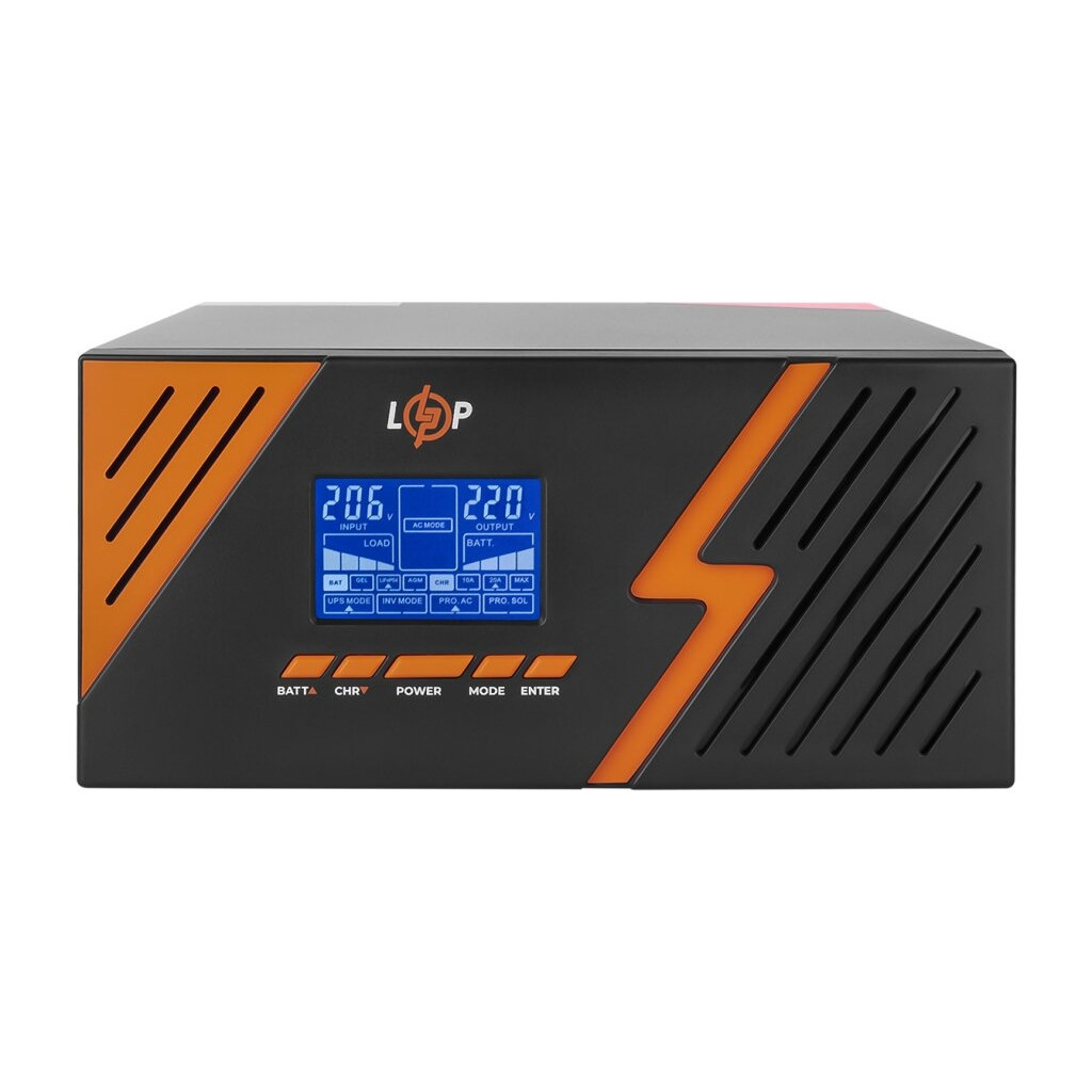 Пристрій безперебійного живлення LogicPower LPM - PSW-1500VA, 1050W, Black (22754)