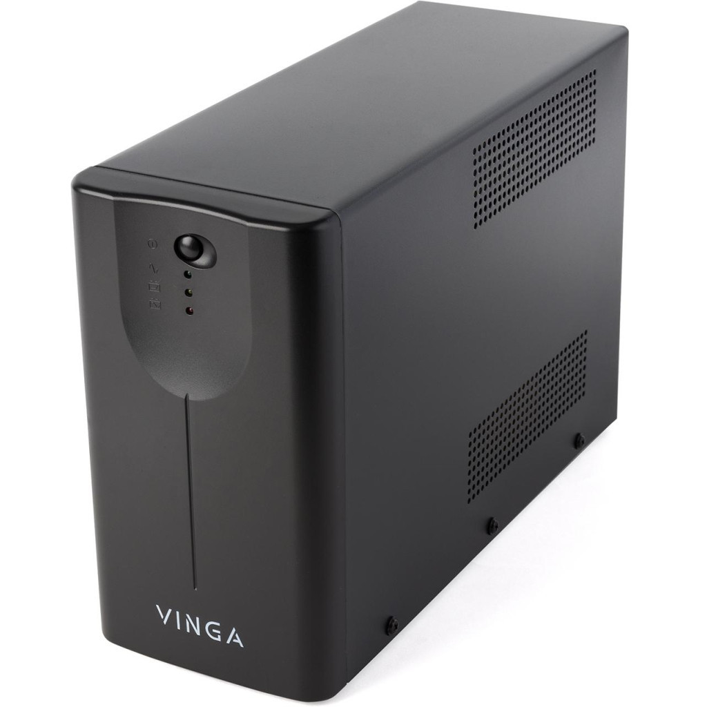 Пристрій безперебійного живлення Vinga LED 600VA metal case with USB (VPE-600MU)