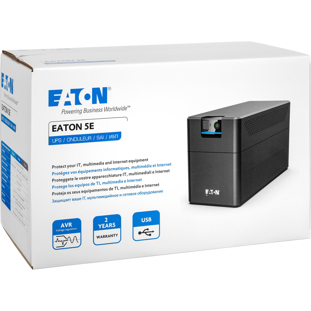 Пристрій безперебійного живлення Eaton 5E1600UI 1600VA (5E1600UI)