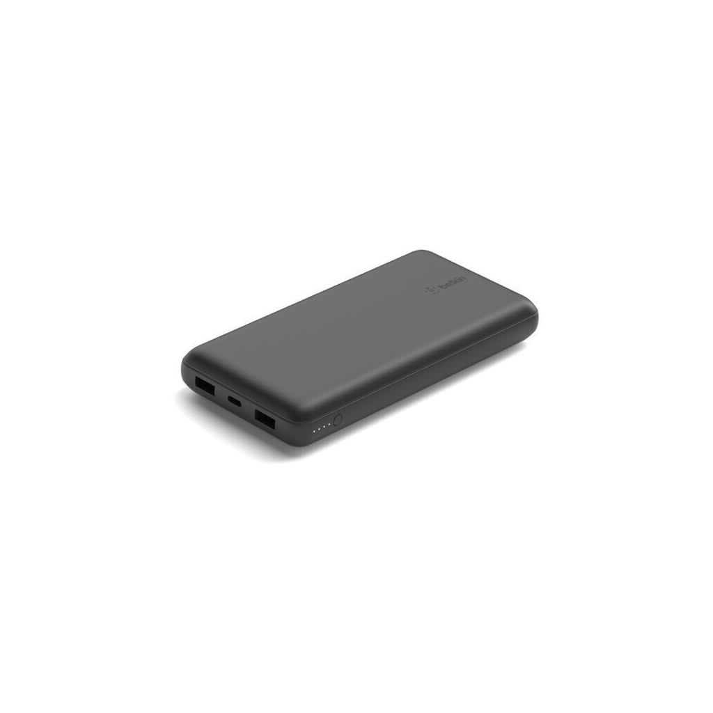 Батарея універсальна Belkin 20000mAh, USB-C, 2*USB-A, 3A, 6" USB-A to USB-C cable, Black (BPB012BTBK)