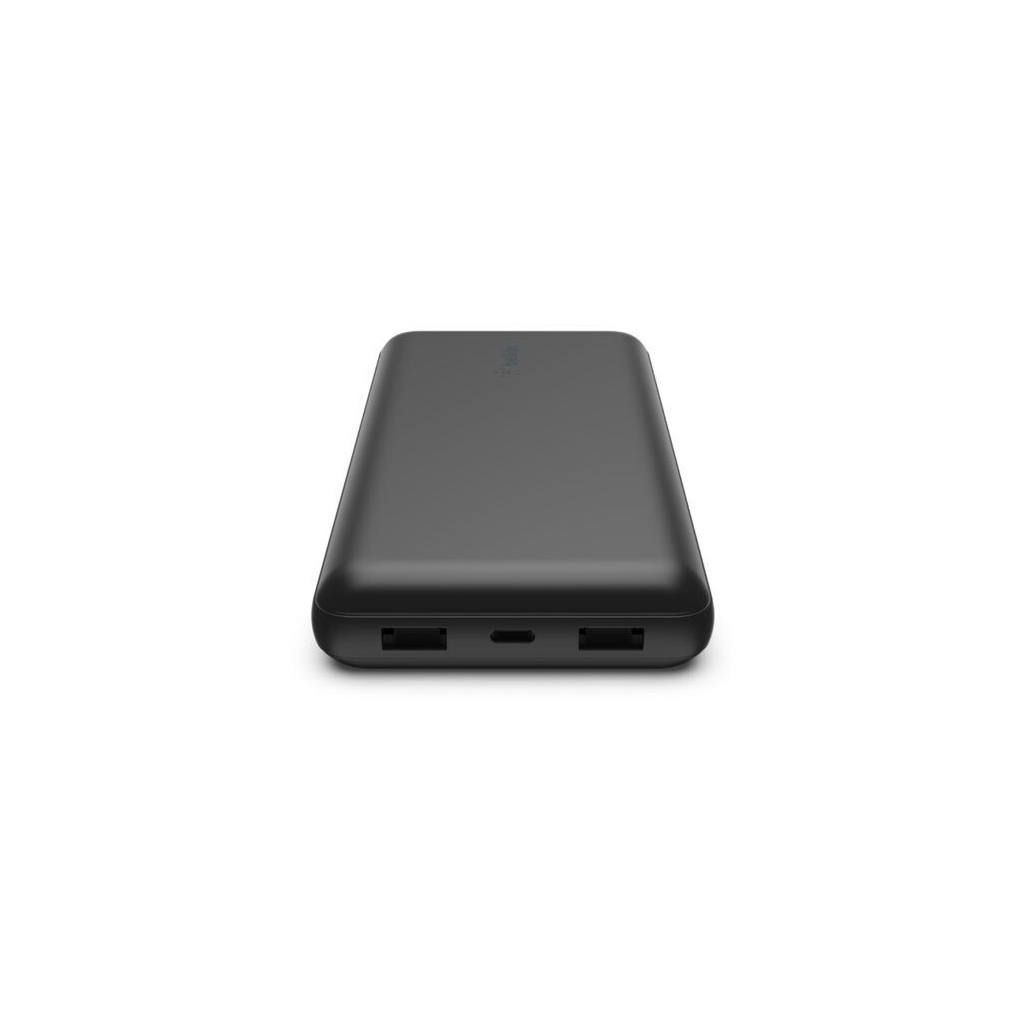 Батарея універсальна Belkin 20000mAh, USB-C, 2*USB-A, 3A, 6" USB-A to USB-C cable, Black (BPB012BTBK)