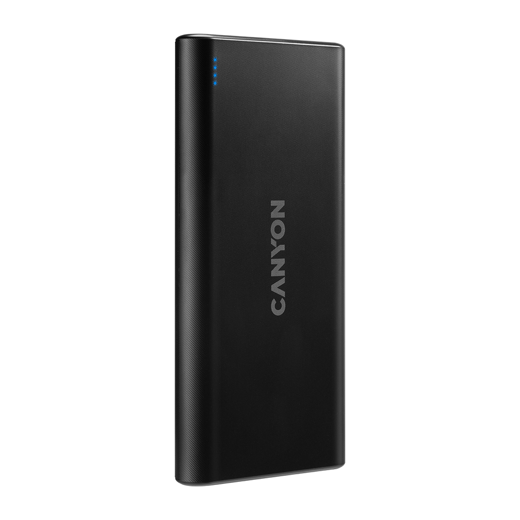 Батарея універсальна Canyon PB-108 10000mAh, Input 5V/2A, Output 5V/2.1A(Max), black (CNE-CPB1008B)