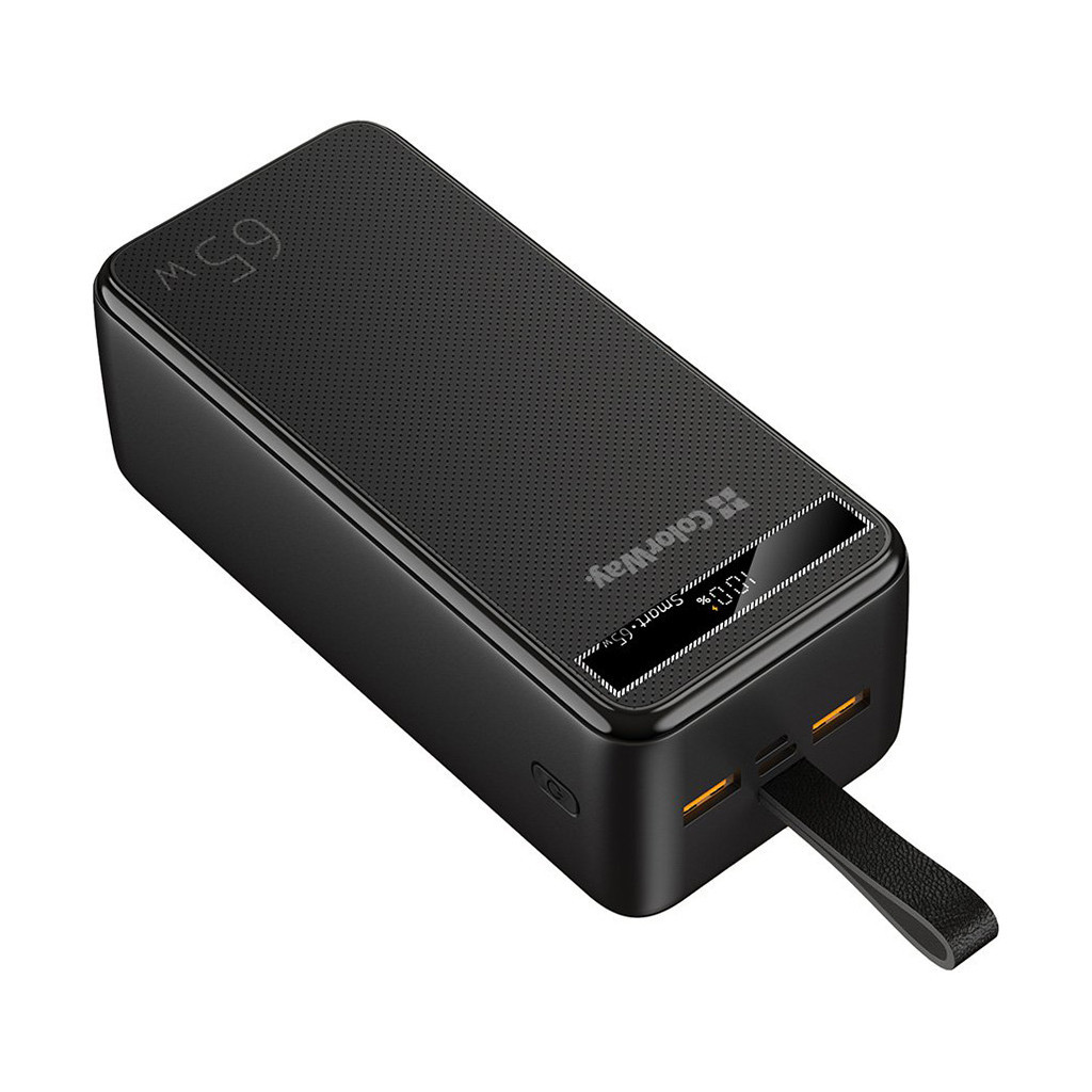 Батарея універсальна ColorWay 40 000 mAh Powerful (USB QC3.0 + USB-C Power Delivery 65W) (CW-PB400LPA4BK-PDD)