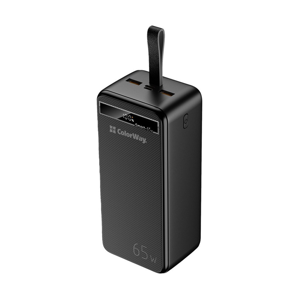 Батарея універсальна ColorWay 40 000 mAh Powerful (USB QC3.0 + USB-C Power Delivery 65W) (CW-PB400LPA4BK-PDD)