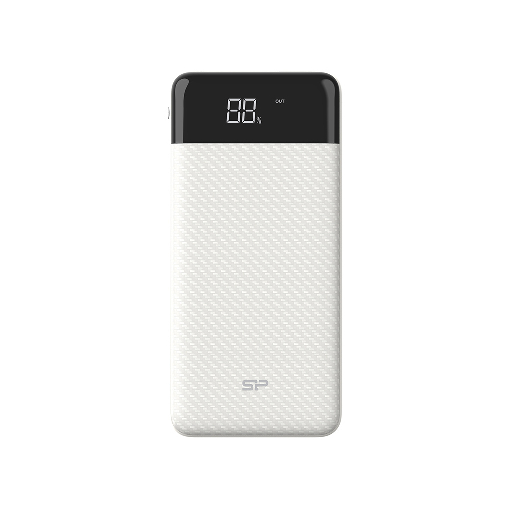 Батарея універсальна Silicon Power GS28 20000mAh, Input 5V/2A(Micro-USB/Type-C), Output 2*USB-A, White (SP20KMAPBKGS280W)