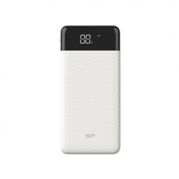 Батарея універсальна Silicon Power GS28 20000mAh, Input 5V/2A(Micro-USB/Type-C), Output 2*USB-A, White (SP20KMAPBKGS280W)