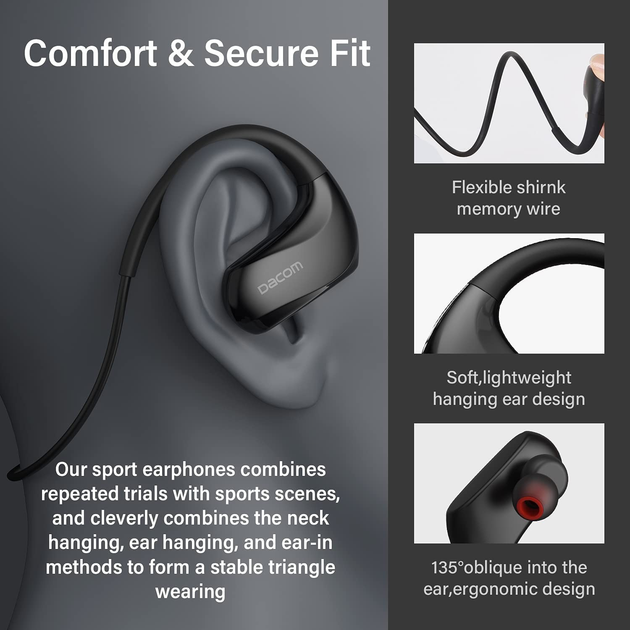Бездротові навушники для бігу Dacom Athlete G93