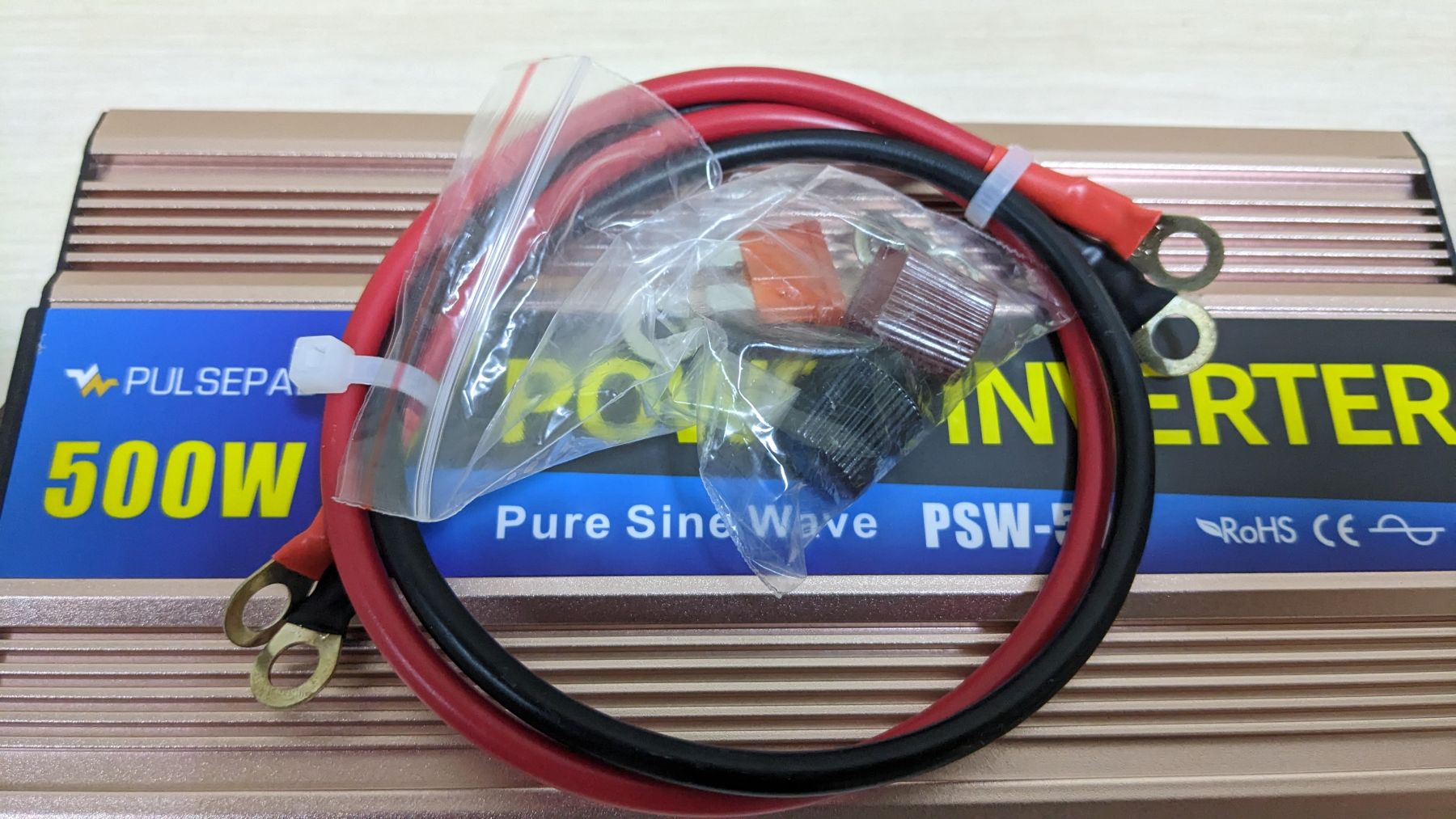 Інвертор Pulsepad PSW-500 12V 500W PURE SINE WAVE