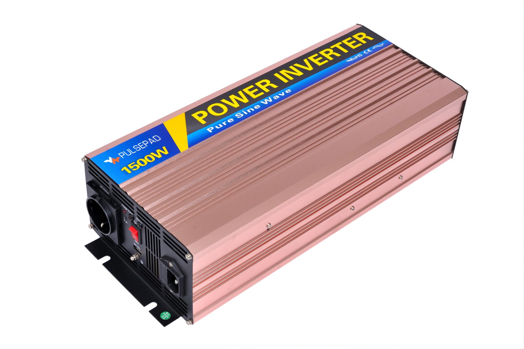 Інвертор + зарядний пристрій Pulsepad PSWCH-1500 12V 1500W PURE SINE WAVE