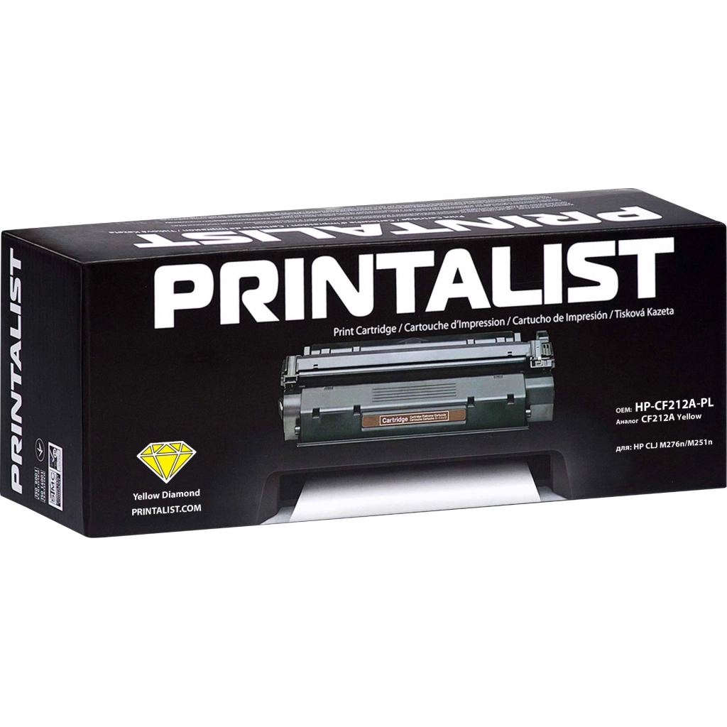 Картридж Printalist HP LJ M252/M277/ CF402X Yellow (HP-CF402X-PL)