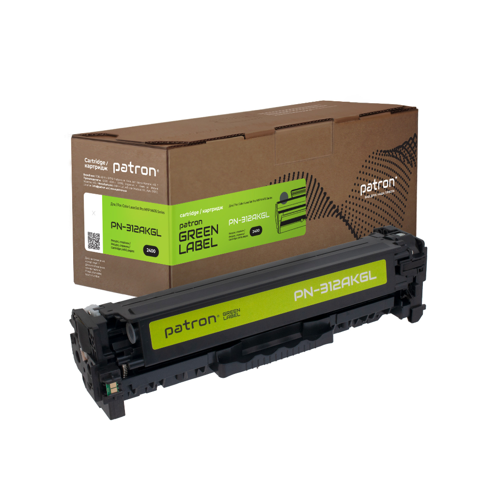 Картридж Patron HP 312A (CF380A) Green Label, black (PN-312AKGL)